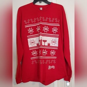 Kahlua holiday promotional ugly Christmas long sleeve xl American apparel